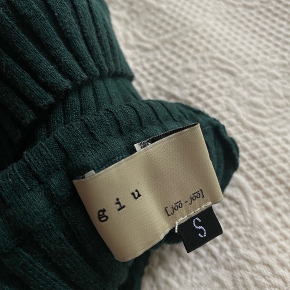 GIU GIU nonna turtleneck DERBY GREEN XSmall NWOT - Picture 7 of 7